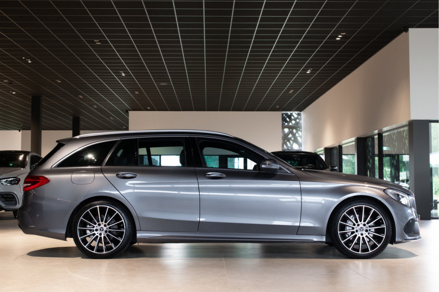 Mercedes-Benz C-Klasse Estate 180 AMG Sport Edition Leder|Sfeerverlichting|Aut-kofferklep|LED|19"|New Service/APK