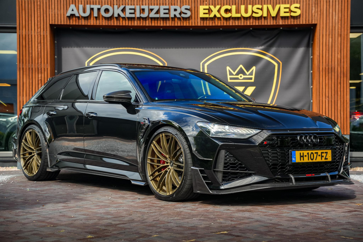 Audi A6 Avant RS 6 TFSI quattro ABT RS-R 1 of 125 Akrapovic Panodak Keramisch Stoelvent. B&O+ Eventuri 360 Camera 825 PK! Audi A6 Avant RS 6 TFSI quattro ABT RS-R 1 of 125 Akrapovic Panodak Keramisch Stoelvent. B&O+ Eventuri 360 Camera 825 PK!