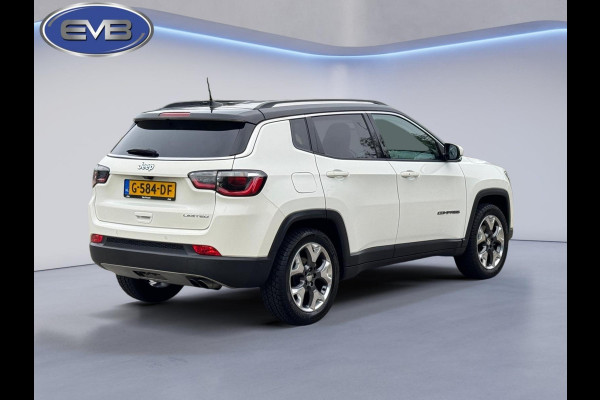 Jeep Compass 1.4 MultiAir Limited, parelmoer wit, achteruitrijcamera, trekhaak, leder, vele opties,NL auto met nap Jeep Compass 1.4 MultiAir Limited, parelmoer wit, achteruitrijcamera, trekhaak, leder, vele opties,NL auto met nap