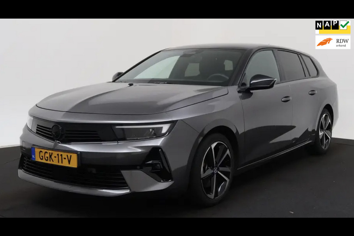 Opel Astra SPORTS TOURER 1.2 136PK TURBO HYBRIDE GS NAP ORIGINEEL NEDERLANDSE AUTO HUD STOELVERWARMING VOL