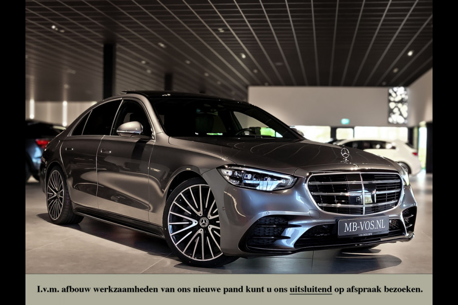Mercedes-Benz S-Klasse 400d 4-M AMG Achterassturing|Ruitleder|Burmester|Rij-assistentie|Keyless|Night|21" Aut9