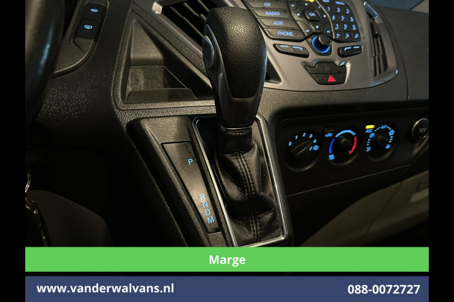 Ford Tourneo Custom 2.0 TDCI **MARGE, Geen btw, Geen bpm** 131pk Automaat L2H1 Personenbus Euro6 Airco | 2x zijdeur | 8-Zits | Navigatie Cruisecontrol, Trekhaak, Parkeersensoren, LM velgen, Verwarmde voorruit, Achterklep