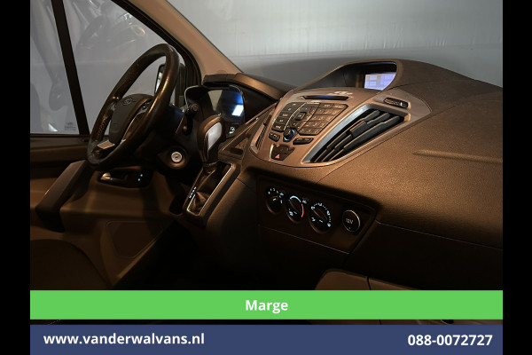 Ford Tourneo Custom 2.0 TDCI **MARGE, Geen btw, Geen bpm** 131pk Automaat L2H1 Personenbus Euro6 Airco | 2x zijdeur | 8-Zits | Navigatie Cruisecontrol, Trekhaak, Parkeersensoren, LM velgen, Verwarmde voorruit, Achterklep