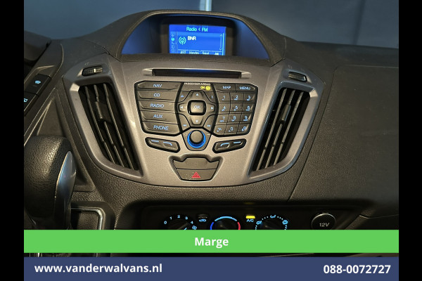 Ford Tourneo Custom 2.0 TDCI **MARGE, Geen btw, Geen bpm** 131pk Automaat L2H1 Personenbus Euro6 Airco | 2x zijdeur | 8-Zits | Navigatie Cruisecontrol, Trekhaak, Parkeersensoren, LM velgen, Verwarmde voorruit, Achterklep