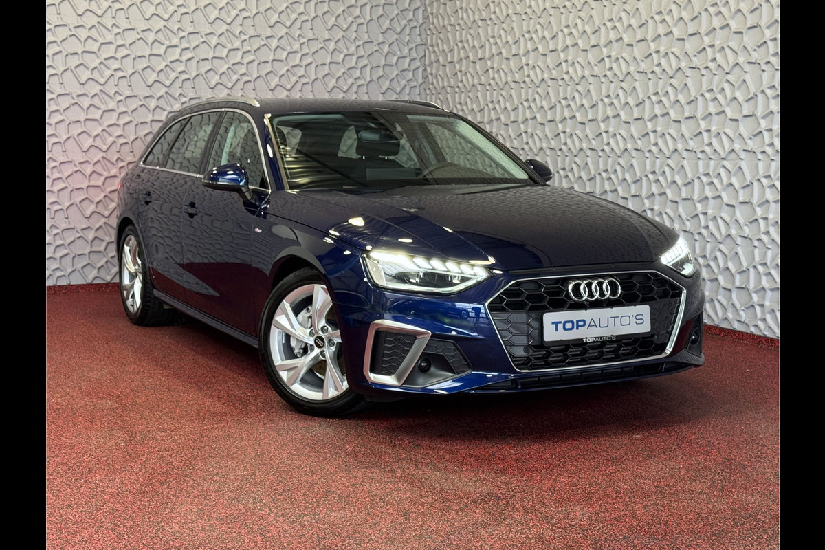 Audi A4 Avant 40 TFSI 2.0 204 PK S-LINE 6.289KM! NWST LED NAVI VIR.COCKPIT ADAP.CRUIS ELEK.KLEP 08/2024 "Audi rijden begint bij Topautos.nl – 20 Audi topmodellen direct op voorraad!" Audi A4 Avant 40 TFSI 2.0 204 PK S-LINE 6.289KM! NWST LED NAVI VIR.COCKPIT ADAP.CRUIS ELEK.KLEP 08/2024 "Audi rijden begint bij Topautos.nl – 20 Audi topmodellen direct op voorraad!"