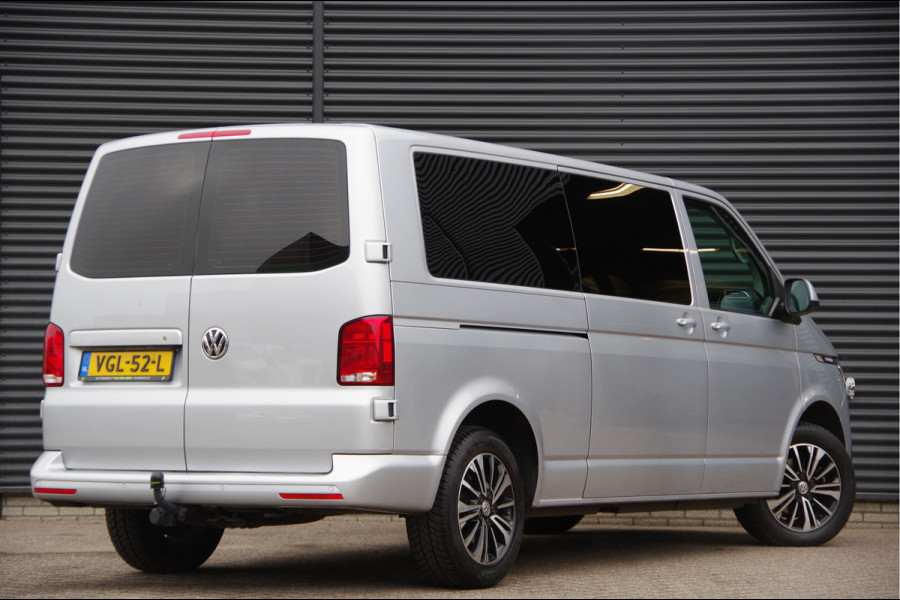 Volkswagen Transporter 2.0 TDI L2 BULLI, 150PK AUT. GLASSLOOK, LED, TREKHAAK, VIRTUAL, ADAPT. CRUISE, NAVI, AIRCO, PARKEERSENSOREN, CARPLAY, NL AUTO, N