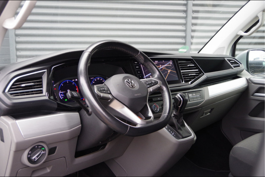 Volkswagen Transporter 2.0 TDI L2 BULLI, 150PK AUT. GLASSLOOK, LED, TREKHAAK, VIRTUAL, ADAPT. CRUISE, NAVI, AIRCO, PARKEERSENSOREN, CARPLAY, NL AUTO, N