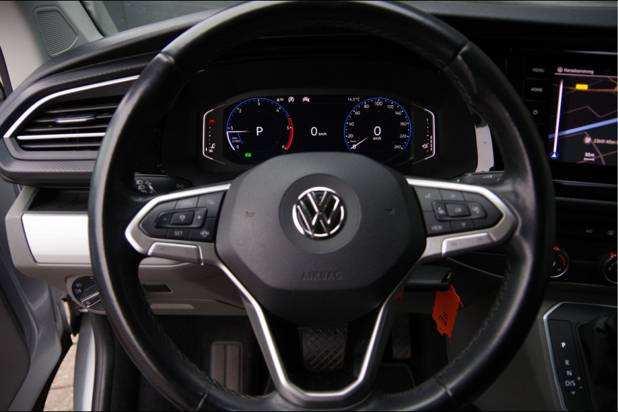 Volkswagen Transporter 2.0 TDI L2 BULLI, 150PK AUT. GLASSLOOK, LED, TREKHAAK, VIRTUAL, ADAPT. CRUISE, NAVI, AIRCO, PARKEERSENSOREN, CARPLAY, NL AUTO, N