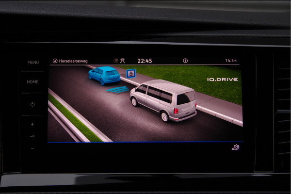 Volkswagen Transporter 2.0 TDI L2 BULLI, 150PK AUT. GLASSLOOK, LED, TREKHAAK, VIRTUAL, ADAPT. CRUISE, NAVI, AIRCO, PARKEERSENSOREN, CARPLAY, NL AUTO, N