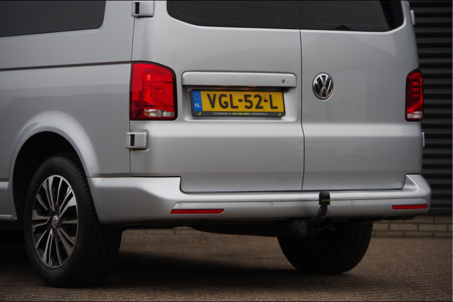 Volkswagen Transporter 2.0 TDI L2 BULLI, 150PK AUT. GLASSLOOK, LED, TREKHAAK, VIRTUAL, ADAPT. CRUISE, NAVI, AIRCO, PARKEERSENSOREN, CARPLAY, NL AUTO, N