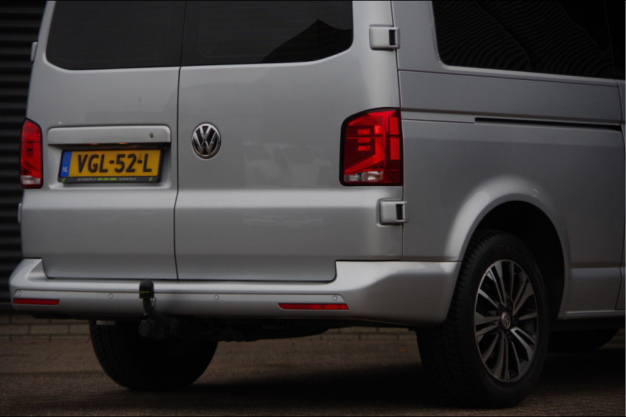 Volkswagen Transporter 2.0 TDI L2 BULLI, 150PK AUT. GLASSLOOK, LED, TREKHAAK, VIRTUAL, ADAPT. CRUISE, NAVI, AIRCO, PARKEERSENSOREN, CARPLAY, NL AUTO, N