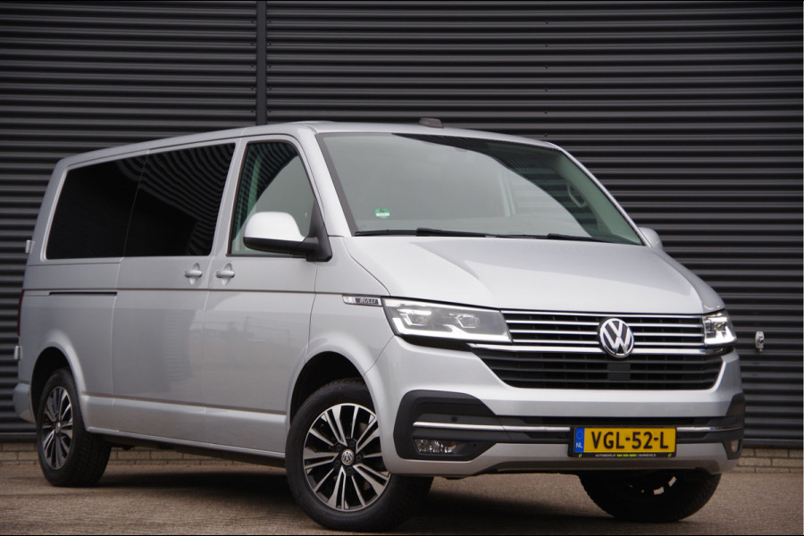 Volkswagen Transporter 2.0 TDI L2 BULLI, 150PK AUT. GLASSLOOK, LED, TREKHAAK, VIRTUAL, ADAPT. CRUISE, NAVI, AIRCO, PARKEERSENSOREN, CARPLAY, NL AUTO, N