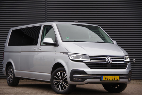 Volkswagen Transporter 2.0 TDI L2 BULLI, 150PK AUT. GLASSLOOK, LED, TREKHAAK, VIRTUAL, ADAPT. CRUISE, NAVI, AIRCO, PARKEERSENSOREN, CARPLAY, NL AUTO, N