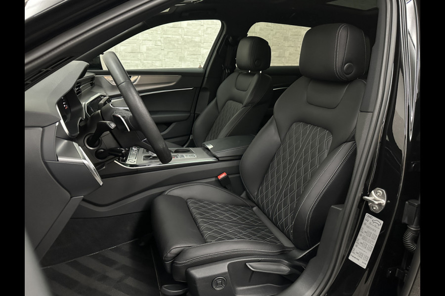 Audi A6 Avant 3.0 V6 340PK S-Line | Luchtvering | ACC | B&O | Panorama | 360 Camera | Matrix-LED | Trekhaak | RS-Leder | Standkachel | 4-Zone Clima | 21'' | Stoelverwarming V+A | Carplay | Lane & Side Assist | Virtual-Cockpit | Draadloos Laden.