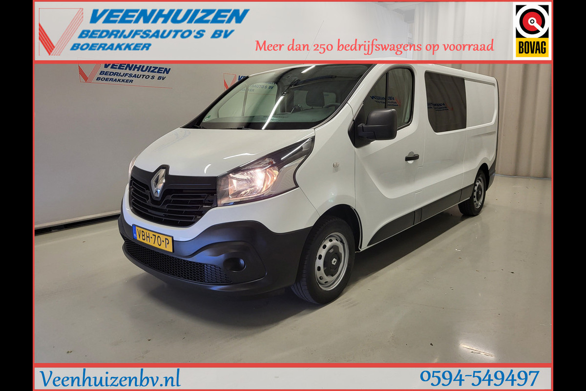 Renault Trafic 1.6dCi 125pk L2/H1 Dubbele Cabine Euro 6! Renault Trafic 1.6dCi 125pk L2/H1 Dubbele Cabine Euro 6!
