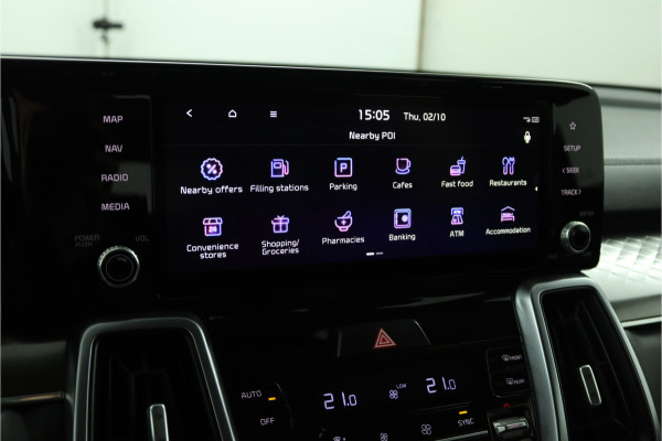 Kia Sorento 1.6 T-GDI Hybrid 2WD DynamicLine 7p. Automaat - Climate Control - LED Koplampen - Stoel/Stuurverwarming - Navigatie - Fabrieksgarantie Tot 2030