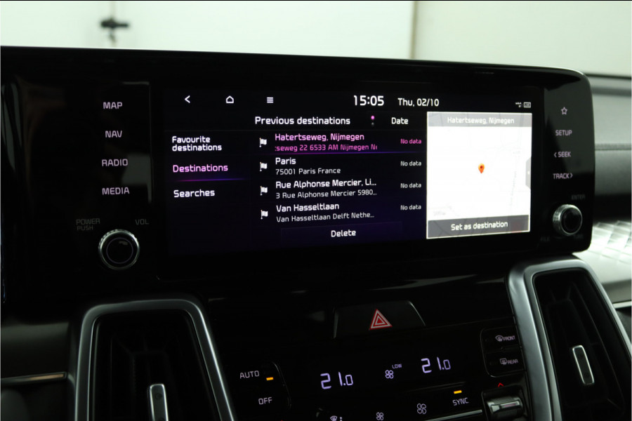 Kia Sorento 1.6 T-GDI Hybrid 2WD DynamicLine 7p. Automaat - Climate Control - LED Koplampen - Stoel/Stuurverwarming - Navigatie - Fabrieksgarantie Tot 2030