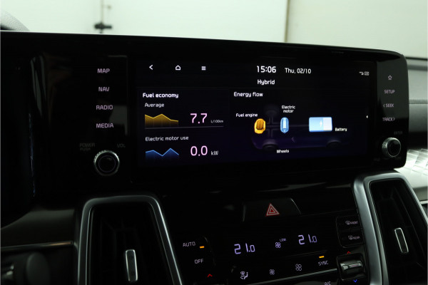 Kia Sorento 1.6 T-GDI Hybrid 2WD DynamicLine 7p. Automaat - Climate Control - LED Koplampen - Stoel/Stuurverwarming - Navigatie - Fabrieksgarantie Tot 2030