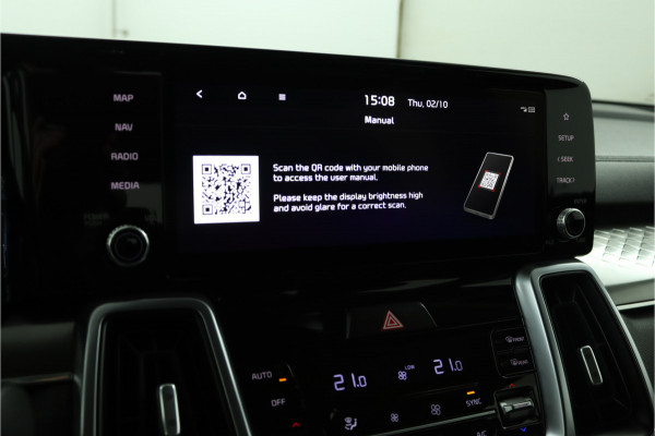 Kia Sorento 1.6 T-GDI Hybrid 2WD DynamicLine 7p. Automaat - Climate Control - LED Koplampen - Stoel/Stuurverwarming - Navigatie - Fabrieksgarantie Tot 2030