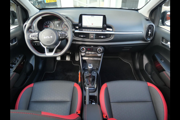 Kia Picanto 1.0 T-GDi GT-Line 5p | Cruise | Clima | Camera | Carplay | Navi | Schuif-kanteldak | Stoel-stuurverwarming |