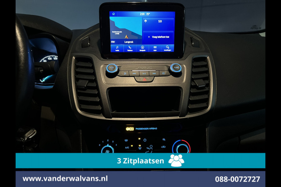 Ford Transit Connect 1.5 EcoBlue 100pk L1H1 Euro6 Airco | 3-Zits | Camera | Navigatie | Cruisecontrol Parkeersensoren, verwarmde voorruit