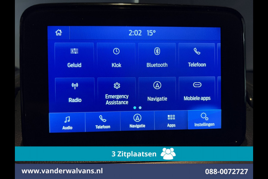 Ford Transit Connect 1.5 EcoBlue 100pk L1H1 Euro6 Airco | 3-Zits | Camera | Navigatie | Cruisecontrol Parkeersensoren, verwarmde voorruit