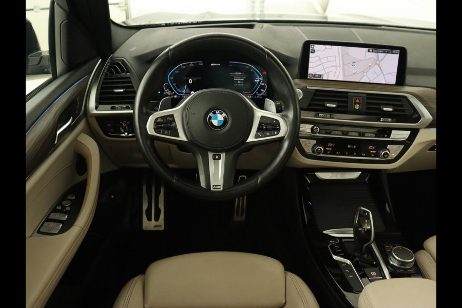 BMW X3 xDrive30e M Sport | Panoramadak | Trekhaak | Head-Up | Stoelverwarming | Leder | Live Cockpit | Stuurverwarming | Carplay | Camera | 20'' | Navigatie | Keyless | PHEV | Plug In