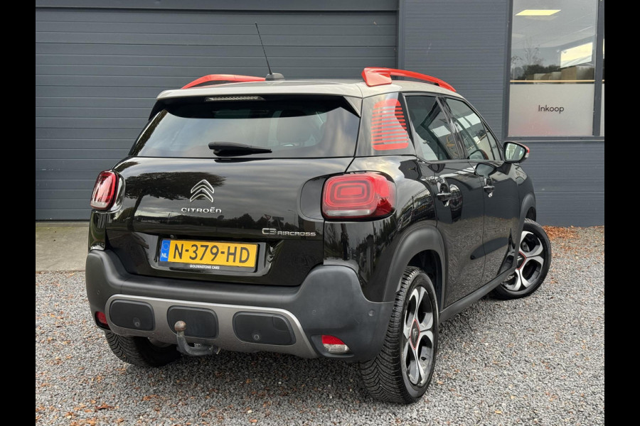 Citroën C3 Aircross 1.2 PureTech S&S Shine Navi,Camera,Head-Up Display,Cruise,Clima,Trekhaak,131pk,PDC V+A,Stoelverwarming,APK tot 01-2027