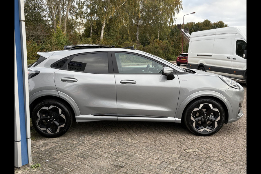 Ford Puma 1.0 EcoBoost Hybrid ST-Line X 155pk Automaat | Panoramadak | Afneembare trekhaak | Winter Pack | Adaptive cruise control | 360 graden camera | Bang&Olufsen | Elektrsiche achterklep | Matrix LED