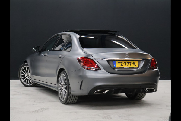 Mercedes-Benz C-Klasse 180 AMG Sport [SCHUIFKANTELDAK, SFEERVERLICHTING, APPLE CARPLAY, ANDROID, CAMERA, STOELVERWARMING, VOL LEDER, CRUISE, CLIMATE, NIEUWSTAAT]