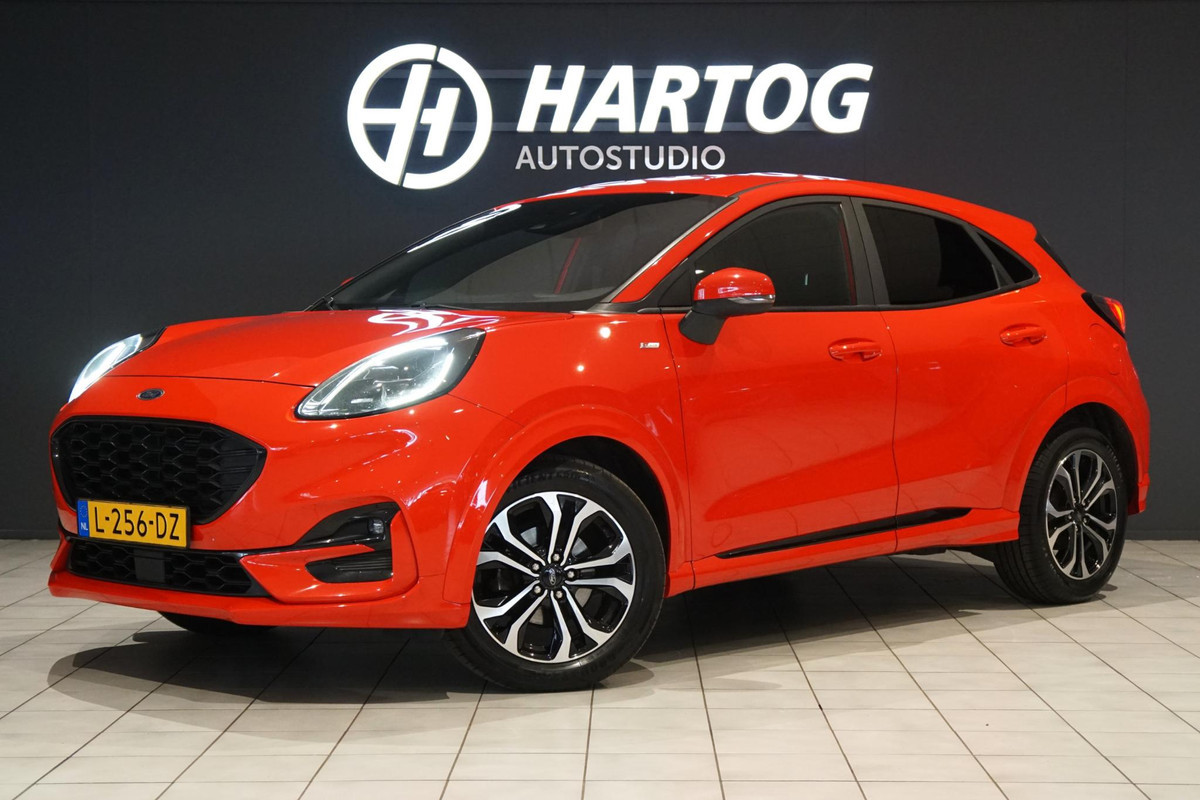 Ford Puma 1.0 EcoBoost Hybrid ST-Line 125PK + RACE RED / CARPLAY / STOELVERWARMING Ford Puma 1.0 EcoBoost Hybrid ST-Line 125PK + RACE RED / CARPLAY / STOELVERWARMING