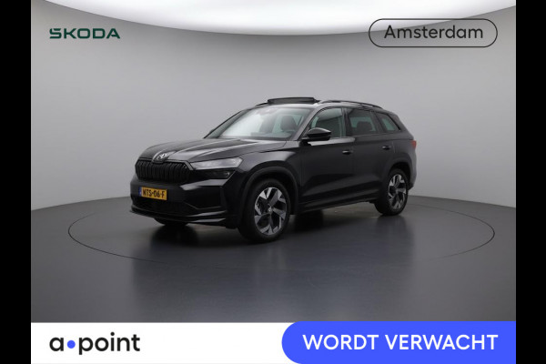Škoda Kodiaq 1.5 TSI PHEV Sportline Business 204 pk Automaat (DSG) | Verlengde garantie | Panoramadak | Trekhaak (wegklapbaar) | Parkeersensoren | Achteruitrijcamera | Stoelverwarming v/a |