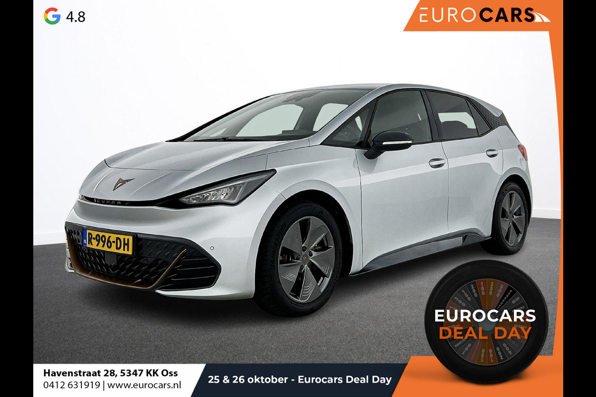 CUPRA Born Business 62 kWh Navigatie Apple Carplay/ Android Auto Camera Parkeersensoren Adaptive Cruise Control Stoel- en stuurverwarming Full Led Climate Control Lichtmetalen velgen CUPRA Born Business 62 kWh Navigatie Apple Carplay/ Android Auto Camera Parkeersensoren Adaptive Cruise Control Stoel- en stuurverwarming Full Led Climate Control Lichtmetalen velgen