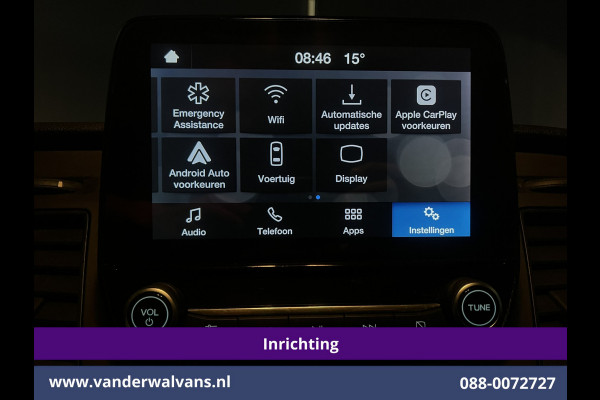 Ford Transit 2.0 TDCI 130pk L4H3 Jumbo Euro6 *Post NL inrichting* Airco | Camera | Apple Carplay LED, Cruisecontrol, Android Auto, Sidebars, Verwarmde Voorruit, Schappen, Doorloopdeur, Parkeersensoren