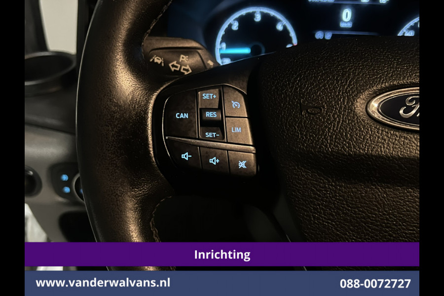 Ford Transit 2.0 TDCI 130pk L4H3 Jumbo Euro6 *Post NL inrichting* Airco | Camera | Apple Carplay LED, Cruisecontrol, Android Auto, Sidebars, Verwarmde Voorruit, Schappen, Doorloopdeur, Parkeersensoren