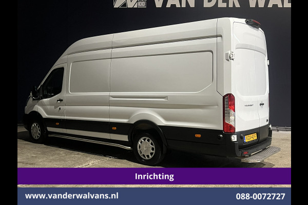 Ford Transit 2.0 TDCI 130pk L4H3 Jumbo Euro6 *Post NL inrichting* Airco | Camera | Apple Carplay LED, Cruisecontrol, Android Auto, Sidebars, Verwarmde Voorruit, Schappen, Doorloopdeur, Parkeersensoren