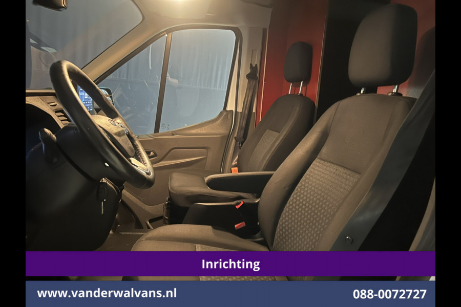 Ford Transit 2.0 TDCI 130pk L4H3 Jumbo Euro6 *Post NL inrichting* Airco | Camera | Apple Carplay LED, Cruisecontrol, Android Auto, Sidebars, Verwarmde Voorruit, Schappen, Doorloopdeur, Parkeersensoren