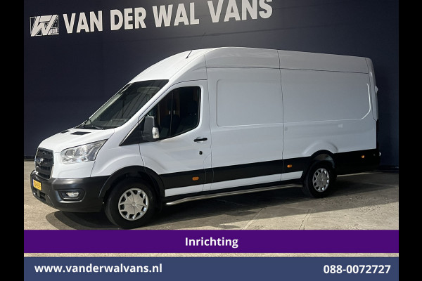 Ford Transit 2.0 TDCI 130pk L4H3 Jumbo Euro6 *Post NL inrichting* Airco | Camera | Apple Carplay LED, Cruisecontrol, Android Auto, Sidebars, Verwarmde Voorruit, Schappen, Doorloopdeur, Parkeersensoren