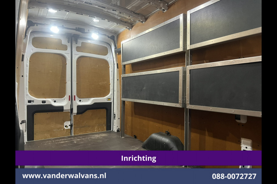 Ford Transit 2.0 TDCI 130pk L4H3 Jumbo Euro6 *Post NL inrichting* Airco | Camera | Apple Carplay LED, Cruisecontrol, Android Auto, Sidebars, Verwarmde Voorruit, Schappen, Doorloopdeur, Parkeersensoren