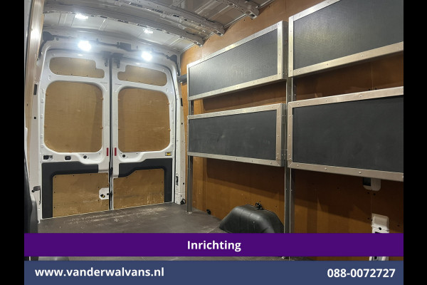 Ford Transit 2.0 TDCI 130pk L4H3 Jumbo Euro6 *Post NL inrichting* Airco | Camera | Apple Carplay LED, Cruisecontrol, Android Auto, Sidebars, Verwarmde Voorruit, Schappen, Doorloopdeur, Parkeersensoren