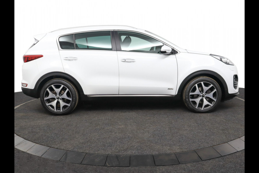 Kia Sportage 1.6 T-GDI 4WD GT-PlusLine - Airco -  Cruise Control - Climate Control - Dodehoek Detectie - Lederen Bekleding - Navigatie - Stoel/Stuur Verwarming - 12 Maanden BOVAG Garantie