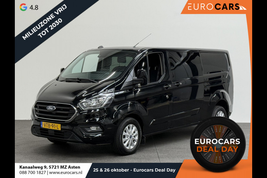 Ford Transit Custom 300 2.0 TDCI L2H1 Limited Dubbele cabine Automaat Navi Airco 2 Schuifdeuren Trekhaak PDC Carplay DAB