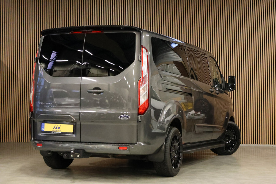 Ford Transit Custom 300 2.0 TDCI L2H1 170 PK Limited DC | B-Xenon | Blind Spot | CarPlay | Camera | Navigatie | Stoelverwarming | Trekhaak | L+R Schuifdeur | PDC V+A | MF Stuur | Dubbel cabine | 5-Zitter | Nieuwe APK | NAP Logisch