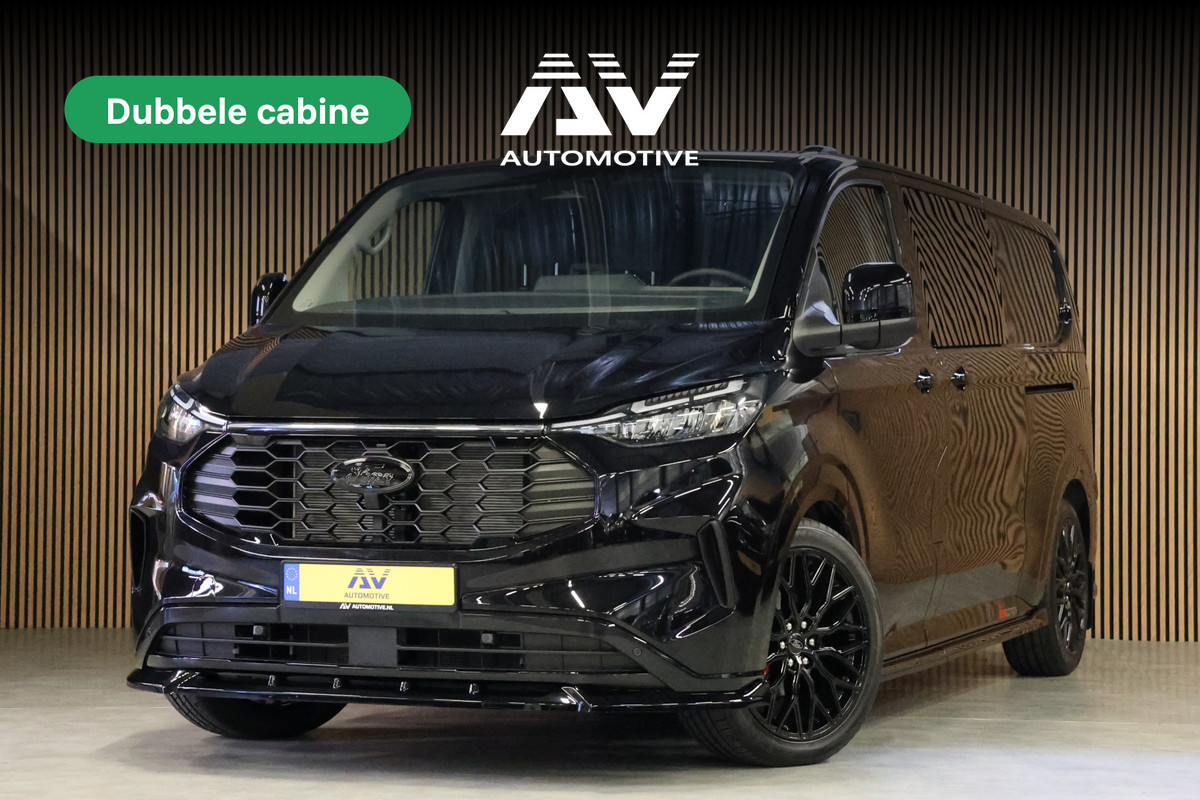 Ford Transit Custom 320 2.0 TDCI 170PK L2H1 DC LIMITED | 360 Camera | ACC | Blind Spot | Navigatie | Camera | CarPlay | Lane Assist | Elek. Trekhaak | 5-Zitter | Dubbel Cabine | MODELJAAR 2025 | BPM VRIJ | Verlengde fabrieksgarantie tot 12-2029 | Dubbel Cabine Ford Transit Custom 320 2.0 TDCI 170PK L2H1 DC LIMITED | 360 Camera | ACC | Blind Spot | Navigatie | Camera | CarPlay | Lane Assist | Elek. Trekhaak | 5-Zitter | Dubbel Cabine | MODELJAAR 2025 | BPM VRIJ | Verlengde fabrieksgarantie tot 12-2029 | Dubbel Cabine