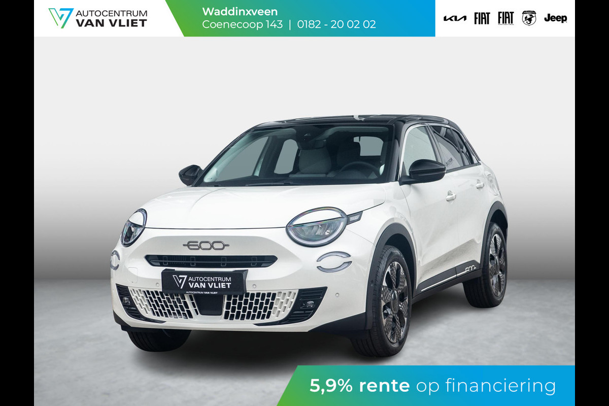 Fiat 600 1.2 Hybrid La Prima | Full Option | Bicolore | Uit voorraad leverbaar ! Fiat 600 1.2 Hybrid La Prima | Full Option | Bicolore | Uit voorraad leverbaar !