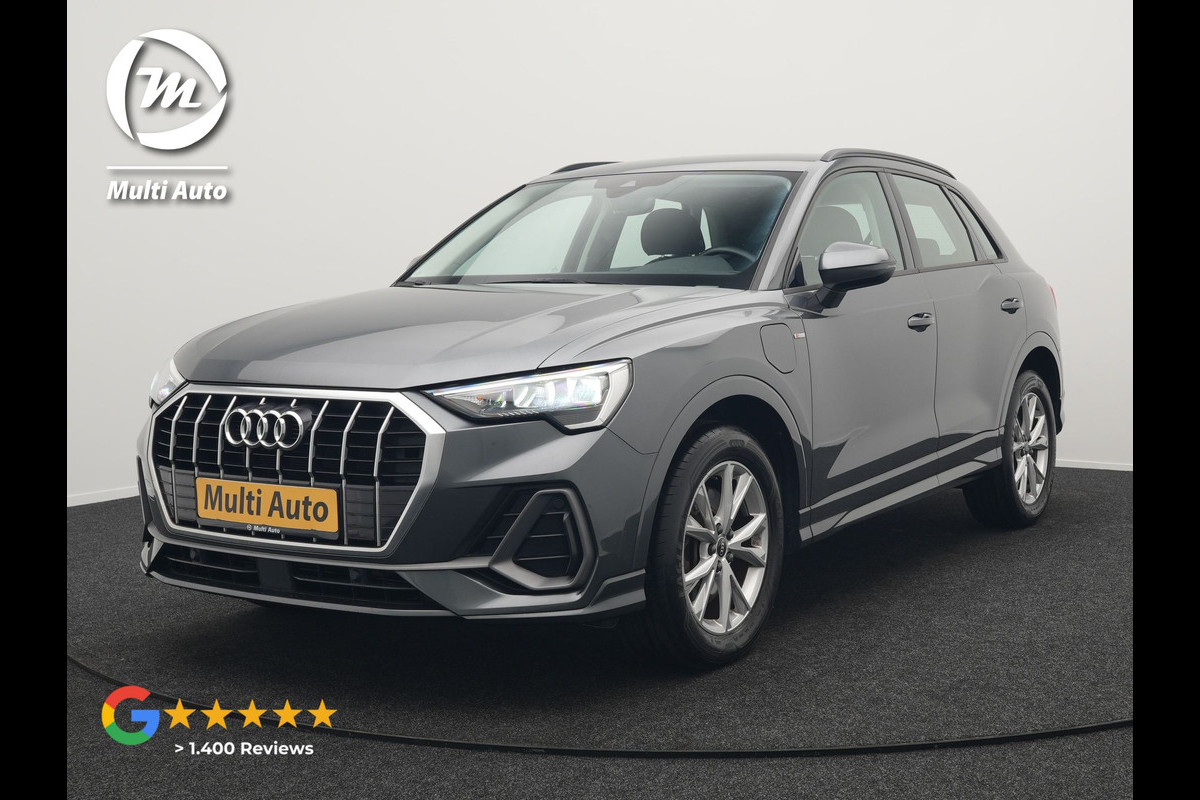 Audi Q3 45 TFSI e S Line Plug In Hybrid 245pk PHEV | Apple Carplay | Navigatie | Blis | Cruise Control | Virtual Cockpit | DAB | L.M"18 | Audi Q3 45 TFSI e S Line Plug In Hybrid 245pk PHEV | Apple Carplay | Navigatie | Blis | Cruise Control | Virtual Cockpit | DAB | L.M"18 |