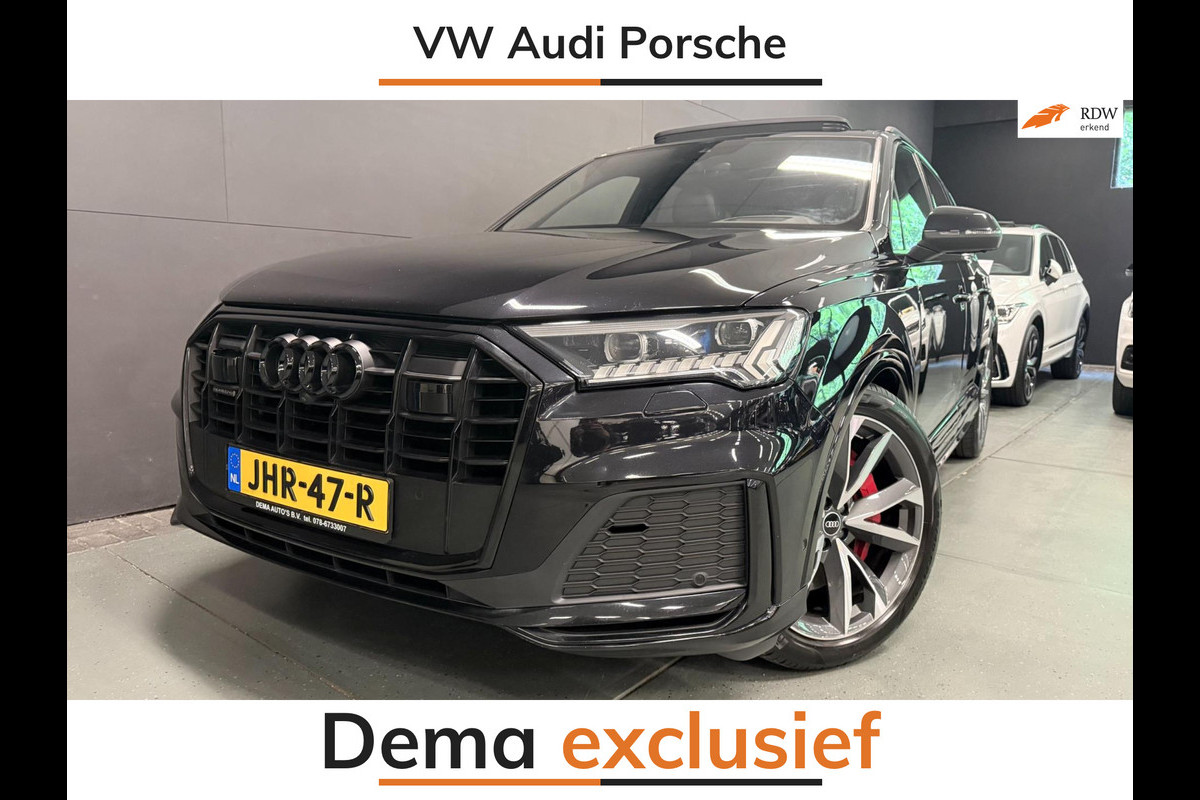 Audi Q7 60 TFSI e quattro 462PK 3X S-LINE BLACK-LINE PANO/DAB/M-STOELEN/SFEERVERL/B&O/CARPLAY/V-COCKPIT/// Audi Q7 60 TFSI e quattro 462PK 3X S-LINE BLACK-LINE PANO/DAB/M-STOELEN/SFEERVERL/B&O/CARPLAY/V-COCKPIT///