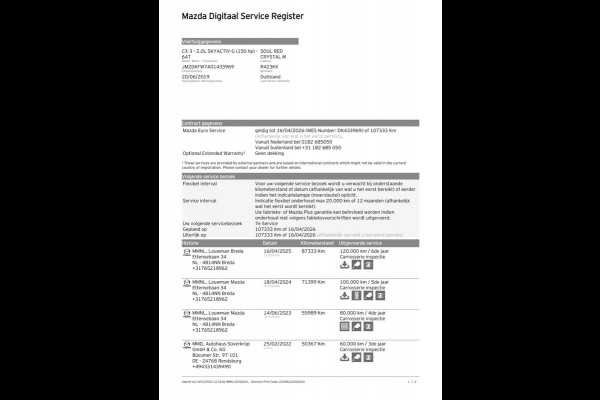 Mazda CX-3 2.0 SkyActiv-G 150 GT-M 4WD | Head-Up, Half leder, Navi, Camera, Carplay/Android, Stoelverw., Trekhaak | 1e Eigenaar |