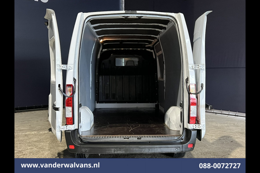Renault Master 2.3 dCi 131pk L3H2 Euro6 Airco | Camera | Navigatie | Cruisecontrol | 270 Graden Achterdeuren Parkeersensoren, Bijrijdersbank