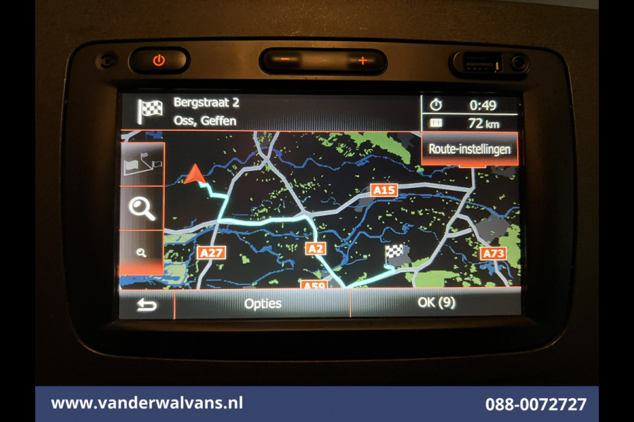 Renault Master 2.3 dCi 131pk L3H2 Euro6 Airco | Camera | Navigatie | Cruisecontrol | 270 Graden Achterdeuren Parkeersensoren, Bijrijdersbank